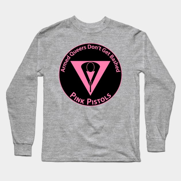 Pink Pistols - Patch Version Long Sleeve T-Shirt by Operation Blazing Sword